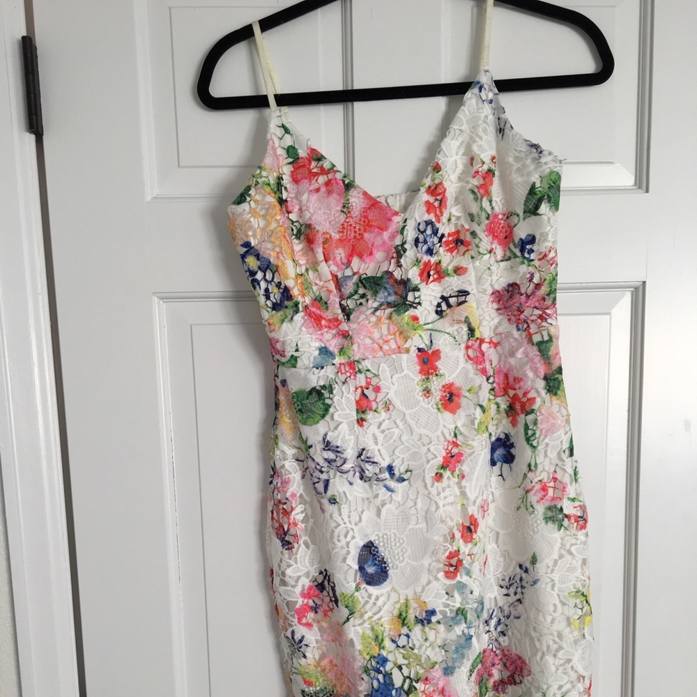 Lipstick Boutique lace dress multicolor florals